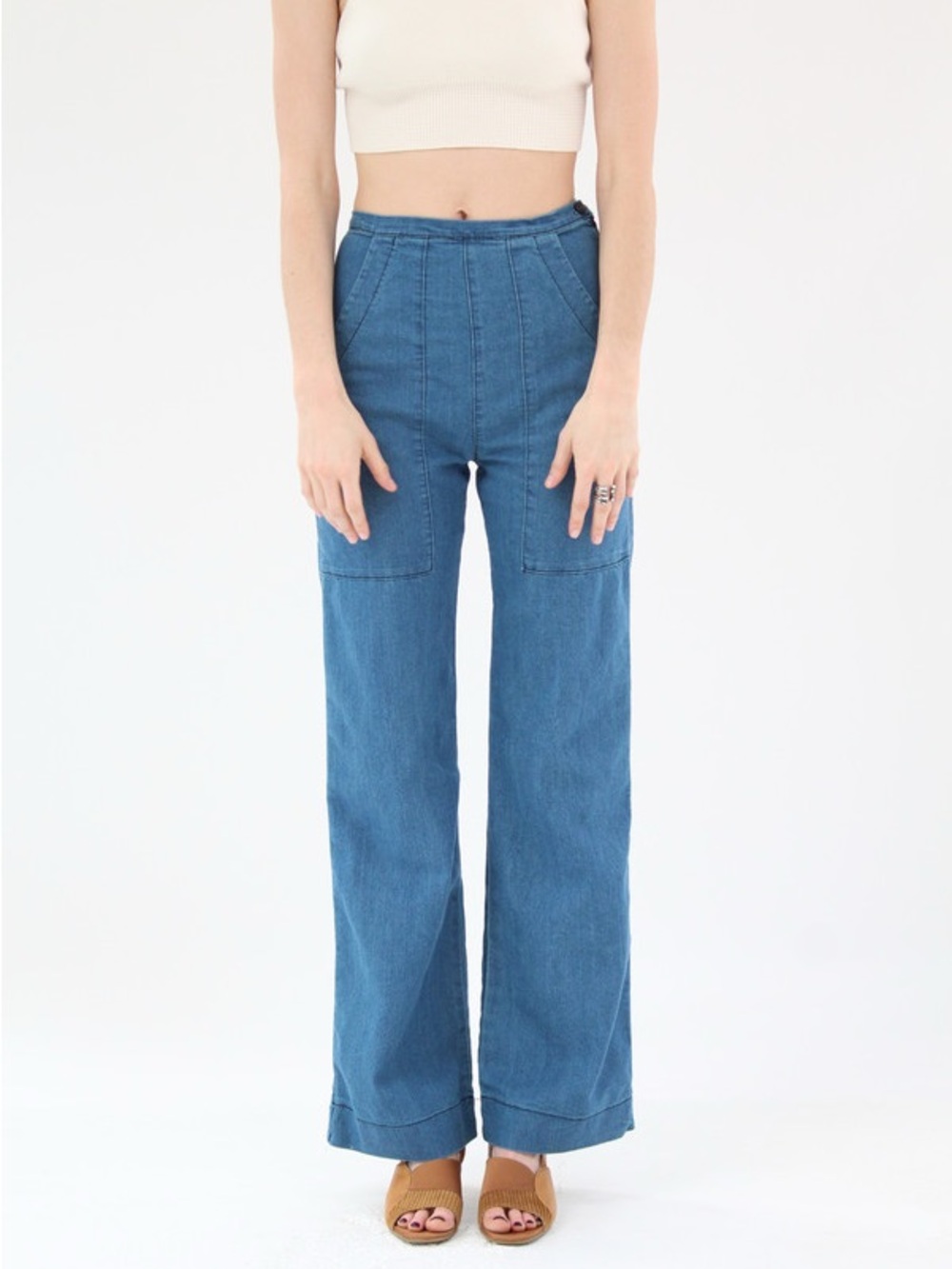 PRAIRIE UNDERGROUND YR ARROW PANTS BLUE WASH SUCCULANT Size XS